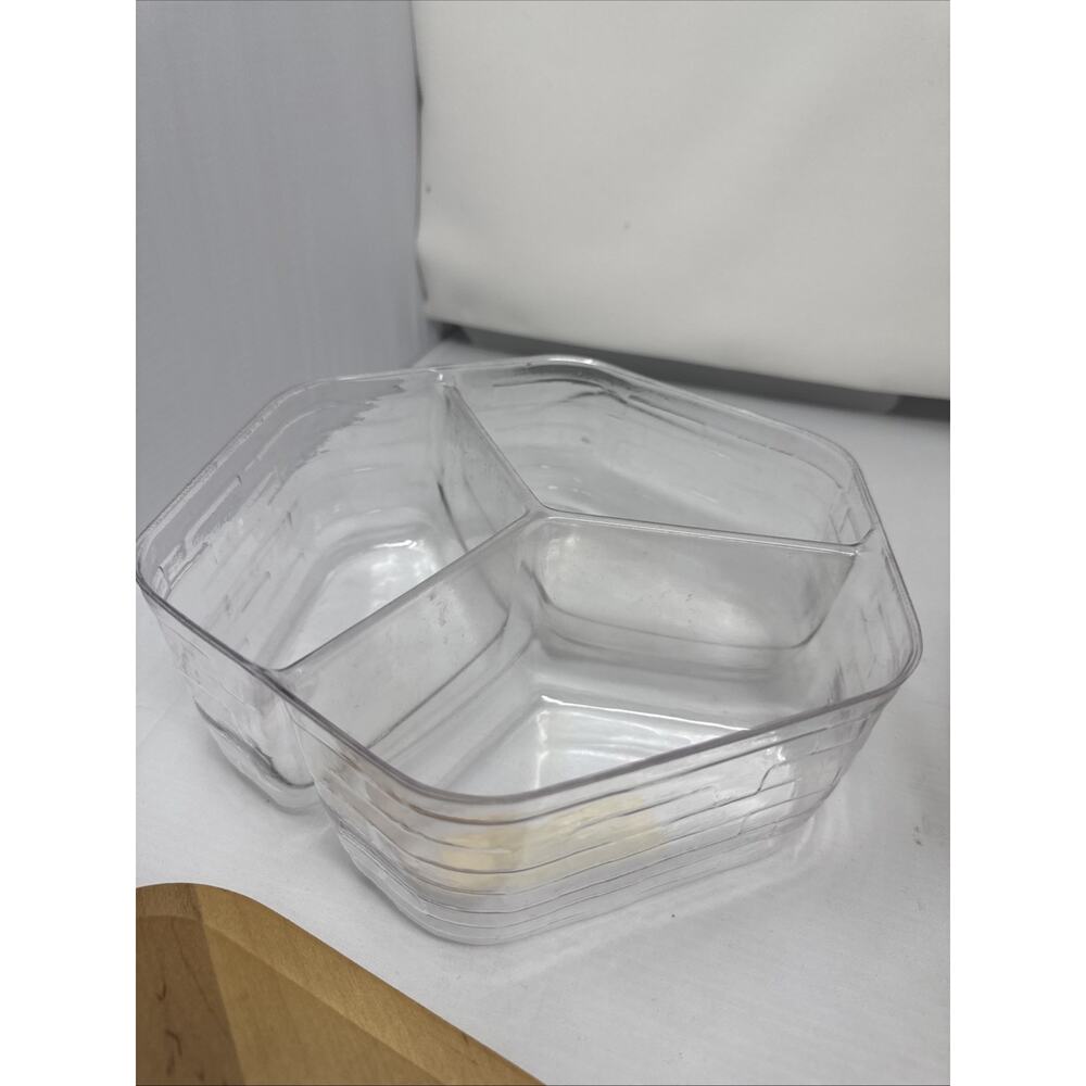 Longaberger 1997 Hexagonal 10" Generations Basket Wood Lid Plastic Protector Set - Picture 5 of 7